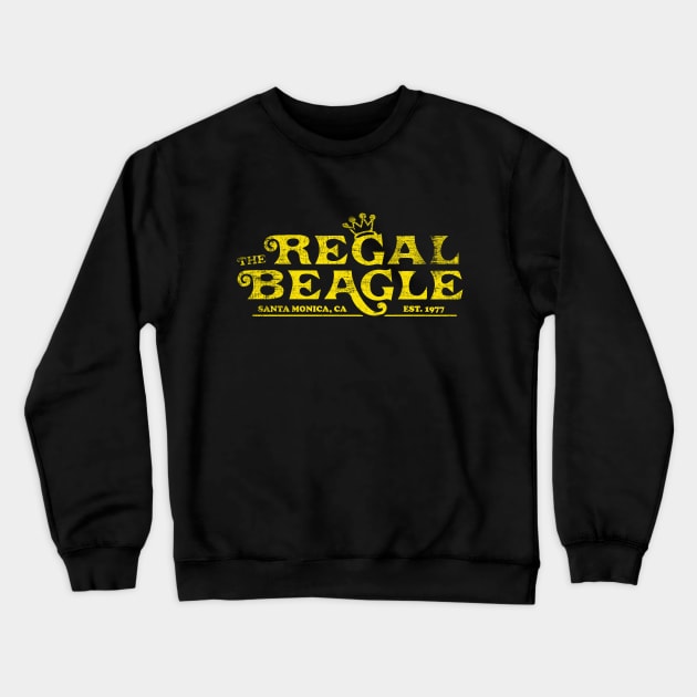 Regal Beagle Distressed Crewneck Sweatshirt by Balonku